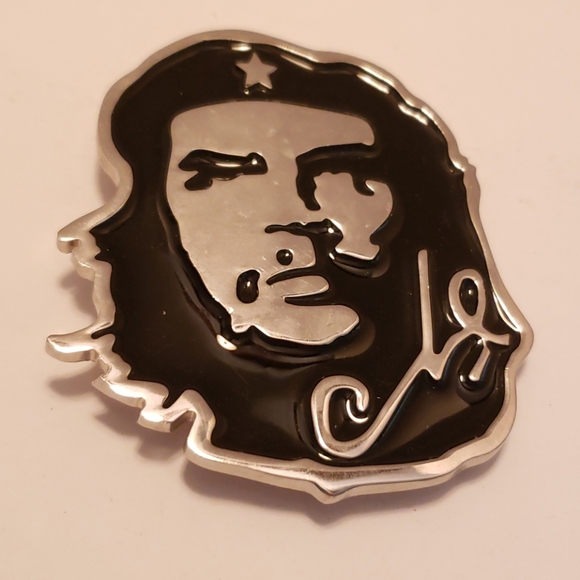 Metal CHE Belt Buckle 3 Inch Tall - Picture 1 of 6